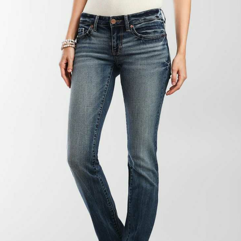 ⭐ Buckle Big Star Dark Medium Wash Bootcut Denim Jeans BKE 29R